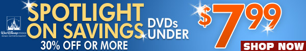 DVDs Under 7.99 Sale by Walt Disney